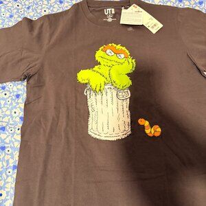Uniqlo Kaws Oscar the Grouch Shirt